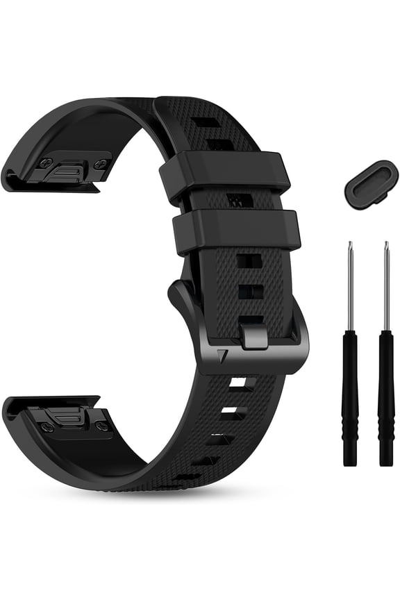 -Silicone WatchBand Compatible With Fenix 8 AMOLED 43mm/7S/6S/5S, 20mm Quickfit Sport Band for Fenix 7S Pro/6S Pro/5S Plus/Descent Mk3/Mk3i 43mm/Epix Pro 42mm/Approach S70-42mm