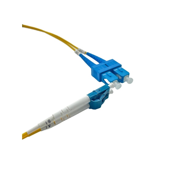 ERUCND-Single Mode Fiber Optic Patch Cord, Duplex LC/UPC to SC/UPC, 2.5 Meters, 2.0mm, High-Performance Optical Cable for Reliable Data Transmission
