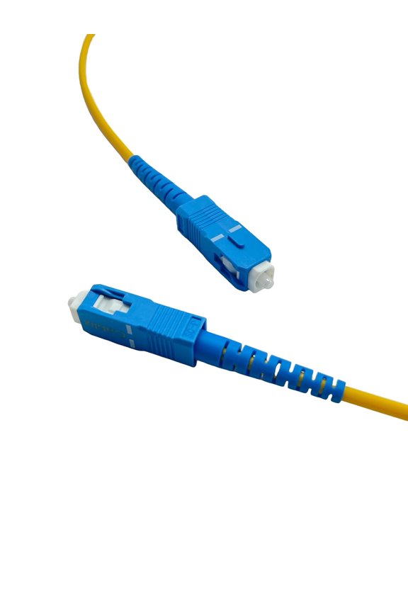 -Single Mode Fiber Optic Patch Cord, Simplex SC/UPC to SC/UPC, 2.0mm, 2.0 Meters, High-Speed Optical Cable for Networking & Telecommunications