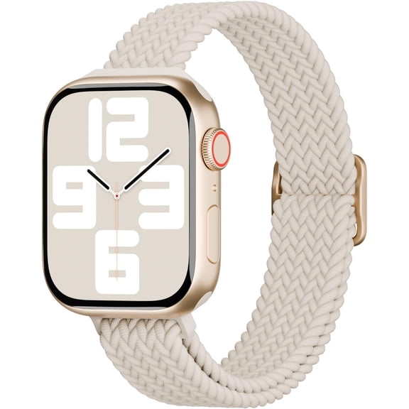 ERUCND-Slim Nylon Braided Stretchy Solo Loop Band Compatible with Apple Watch Band | Thin Elastic Band Compatible with iWatch Band 38mm 40mm 41mm 42mm 44mm 45mm 46mm 49mm Series 11 10 9 8 7 SE 6 5 4