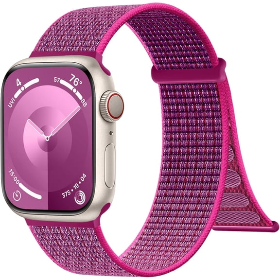 ERUCND-Sport Nylon Loop Bands Compatible with Apple Watch Bands for Women 40mm 44mm 45mm 38mm 41mm 42mm 46mm 49mm for Men, Adjustable Braided Straps for iWatch Series 11/10/9/8/7/6 SE/Ultra 3(Dragon)