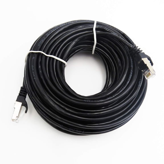 ERUCND-T568B Black 60ft Cat5e RJ45 Cat5 Ethernet Network Cable for Routers, Computers,DVR