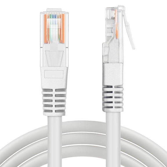 ERUCND-TNP Cat 5e Ethernet Cable 10ft, Cat 5 Internet Patch Cable Cat5e Cable RJ45 Connector LAN Network Cable Cat5 Wire Patch Cord Snagless Computer Ether Wire (10 Foot White)