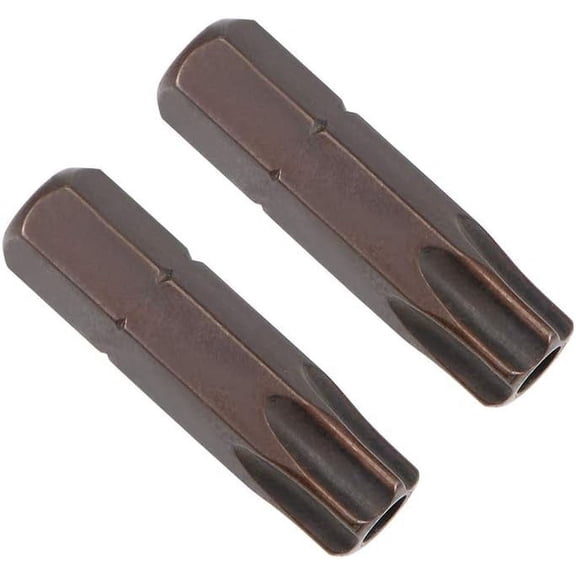 ERUCND-Torx Bits 2pcs 1/4 Inch Hex Shank Magnetic TT40 Screwdriver Bit Set 25mm Length S2 Screw Driver Kit Tools