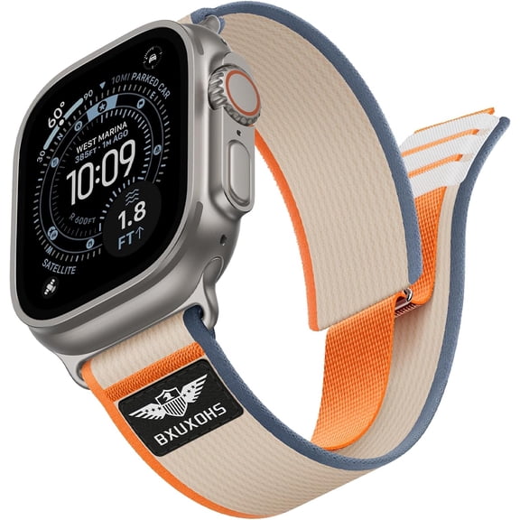 ERUCND-Trail Loop for Apple Watch Bands 40mm 41mm 42mm 38mm Men Women, Soft Nylon Wistband Breathable Sport Strap Compatible with iWatch Series 11/10/9/8/7/6/5/4/3/SE 3/SE 2/SE