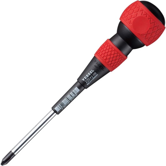 ERUCND-Vessel 220 Ball Grip +2x100 (JIS) Screwdriver
