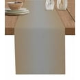 thumbnail image 1 of ERUNPONLY Beige Gray Ombre Table Runner - 60 Inch Long Modern Gradient Abstract Art Cotton and Linen Blended Dress Scarves Farmhouse Table Runner for Kitchen Dining, Coffee Table, 13" x 60", 1 of 8