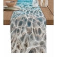 thumbnail image 1 of ERUNPONLY Ocean Water Ripple Table Runner - 72 Inch Long Summer Seaside Underwater Scene Cotton and Linen Blended Dress Scarves Farmhouse Table Runner for Kitchen Dining, Coffee Table, 13" x 72", 1 of 8