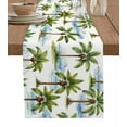 thumbnail image 1 of ERUNPONLY Summer Palm Trees Table Runner - 108 Inch Long Pastoral Botanical Tropical Plants Cotton and Linen Blended Dress Scarves Farmhouse Table Runner for Kitchen Dining, Coffee Table, 13"x108", 1 of 8