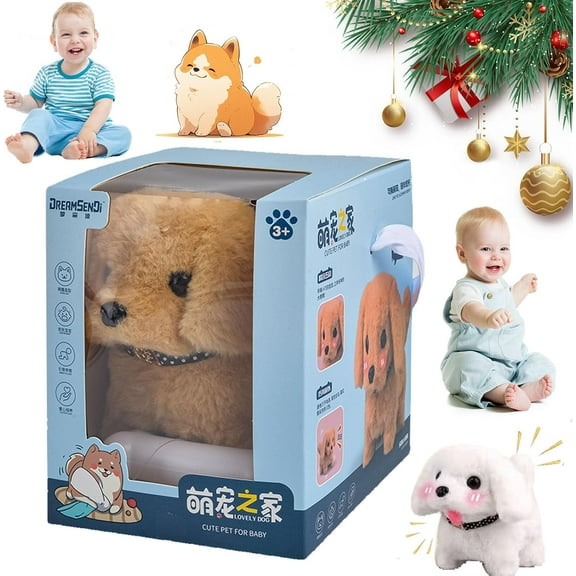 ERYNA Nicoo Robot Puppy, 2025 Upgraded Nicoo - My Realistic Robot Puppy, Nico Robot Dog That Acts Like a Real Puppy, Nico Realistic Robot Puppy That Walk and Bark, for Kids (Golden Retriever)