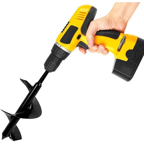 ERYTLLY Bulb Planter, Auger Spiral, Garden Planter Tool 3 x 7 inch,Rapid Umbrella Hole Digger for Planting Bulb Seedlings Bedding Tulips, and Digging Weeds Roots