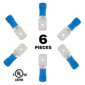 EverStart 6-Piece Slide Wire Connectors, Blue, UL Listed