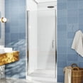 thumbnail image 1 of 32 Inch Shower Door 32-34" W x 72" H Pivot Chrome Semi-Frameless| Classy, 1 of 28