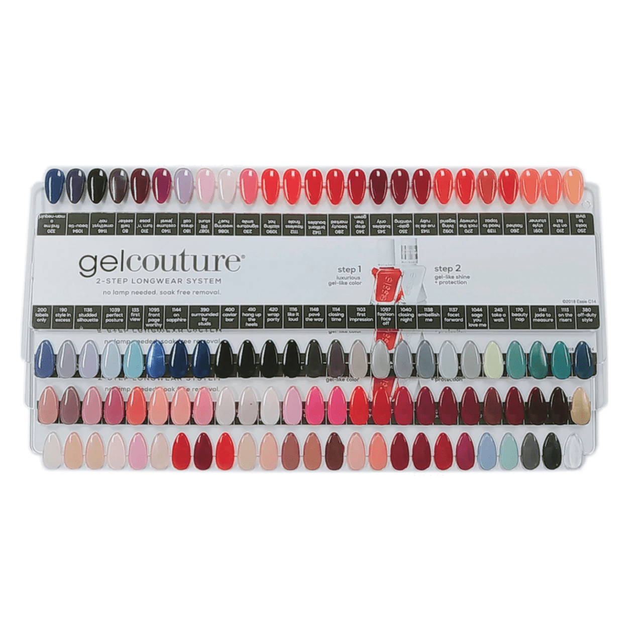 ES Gel Couture Nail Plank Color Chart Sample Swatch 139 colors ...