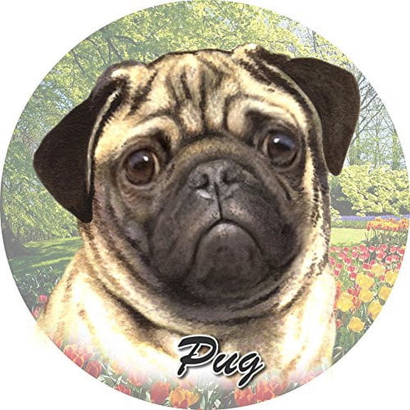 Pug Absorbent Car Cup Coaster