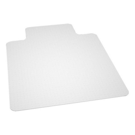 ES Robbins 128383 Beveled Edge Chair Mat with Lip for Low to Medium Pile Carpet - 46 in. W x 60 in. L