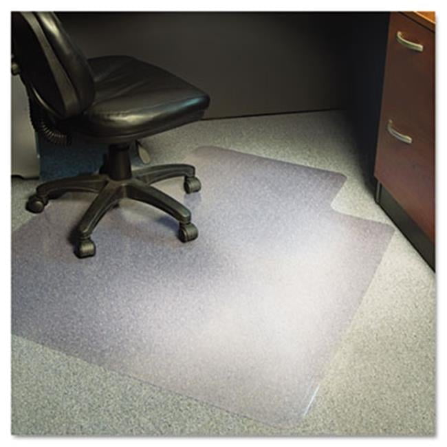ES Robbins Clear Rectangular Chair Mat with Lip for Low Pile Carpet