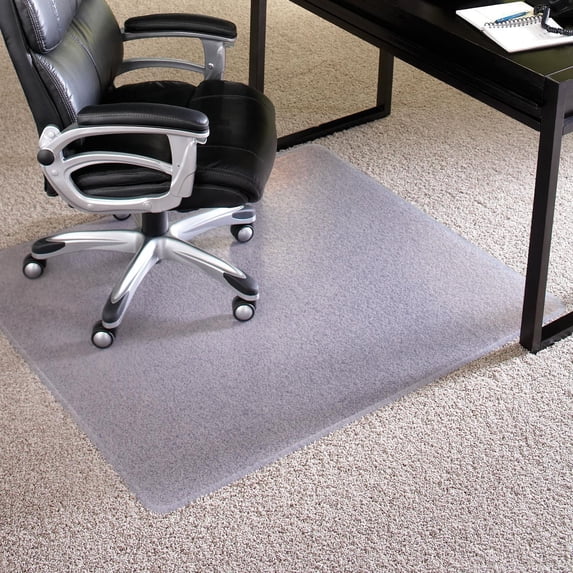 ES Robbins ESR124918 Ever Life Chair Mat for Extra High Pile Carpet, 72 x 96 in., Clear