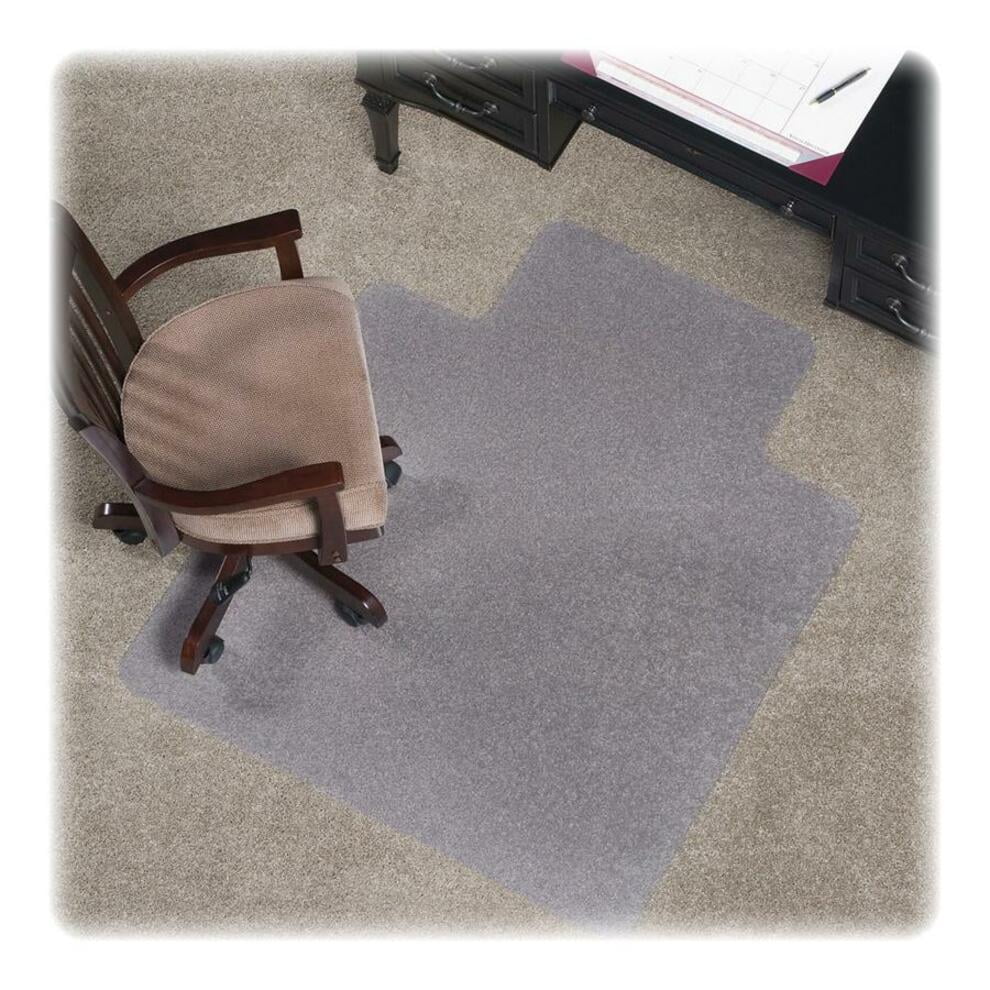 Clear Vinyl Chair Mat with Lip for Medium Pile Carpet