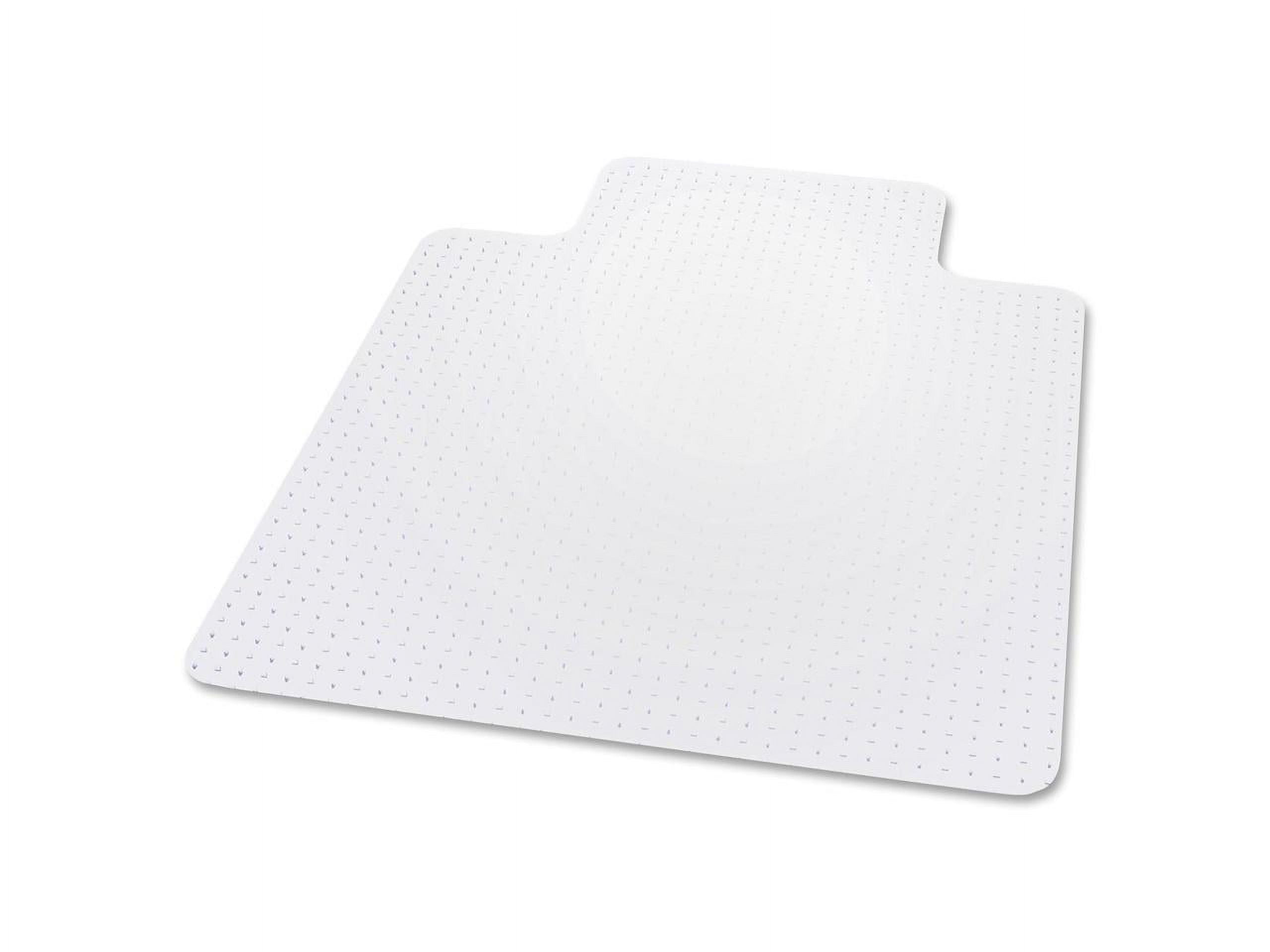 ES Robbins Clear Rectangular Chair Mat with Lip for Low Pile Carpet