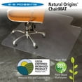 thumbnail image 1 of ES Robbins Natural Origins® Vinyl Chair Mat For Hard Floors, With Lip, 45" x 53", Clear, 1 of 8
