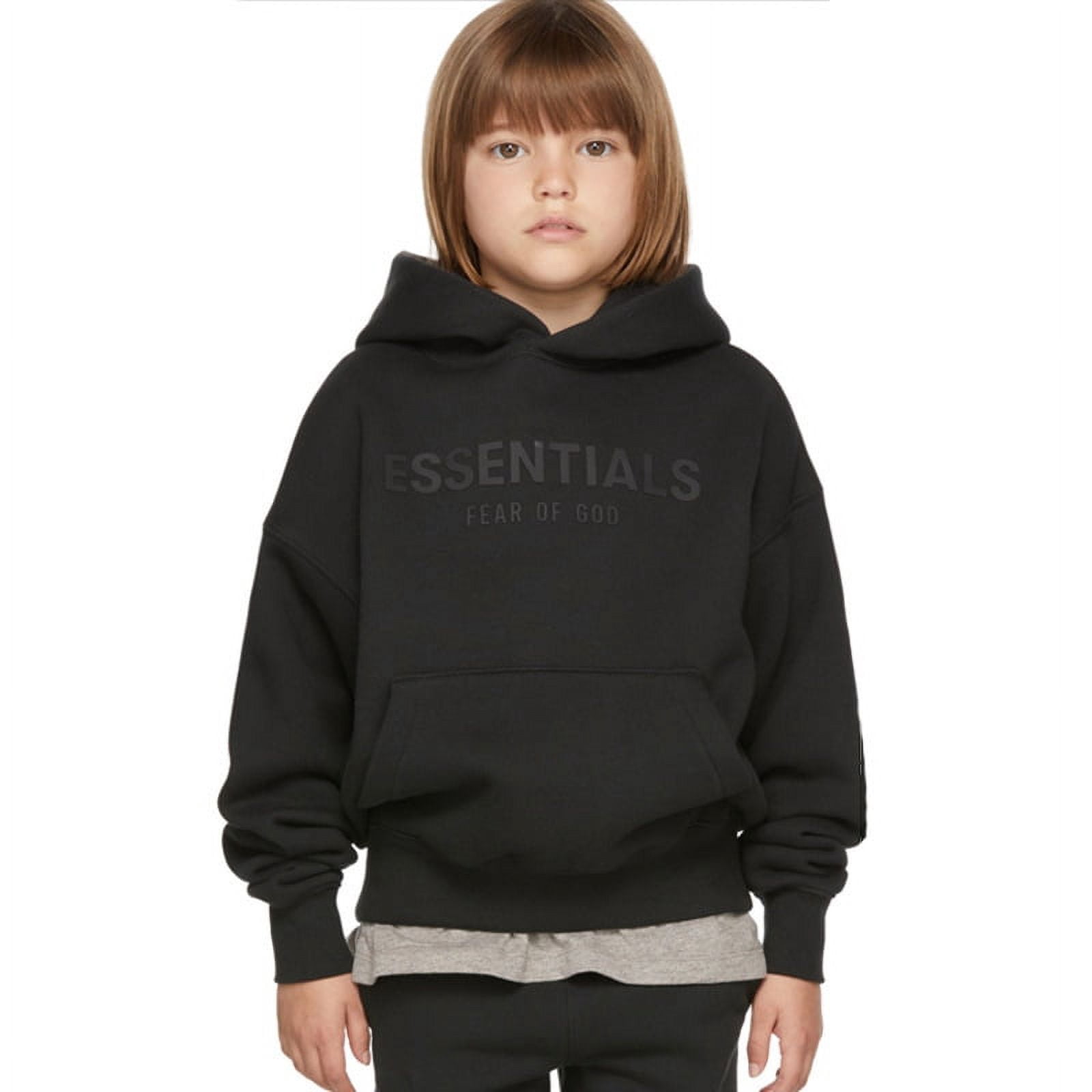 ES-SENTIAL Hoodies for Boys Girls,Kids Youths Hip Hop  ES-SENTIAL STYLE Letter Graphic High Street Sweatshirt,Cotton Pullover Hooded Hoodie,Loose Oversize Streetwear