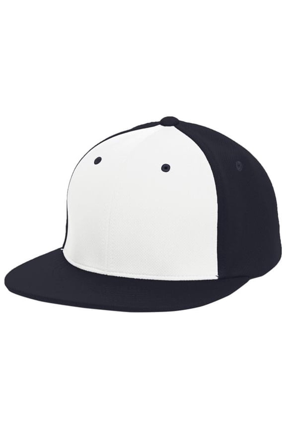 ES342.R57.L-XL Premium P-Tec Flexfit Cap, White & Navy - Large & Extra Large