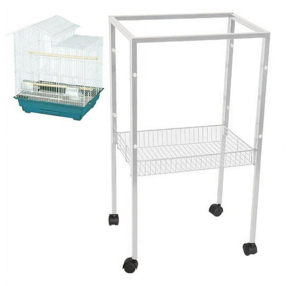 ES4 Metal Stand for All ES1814 Cages Color: White