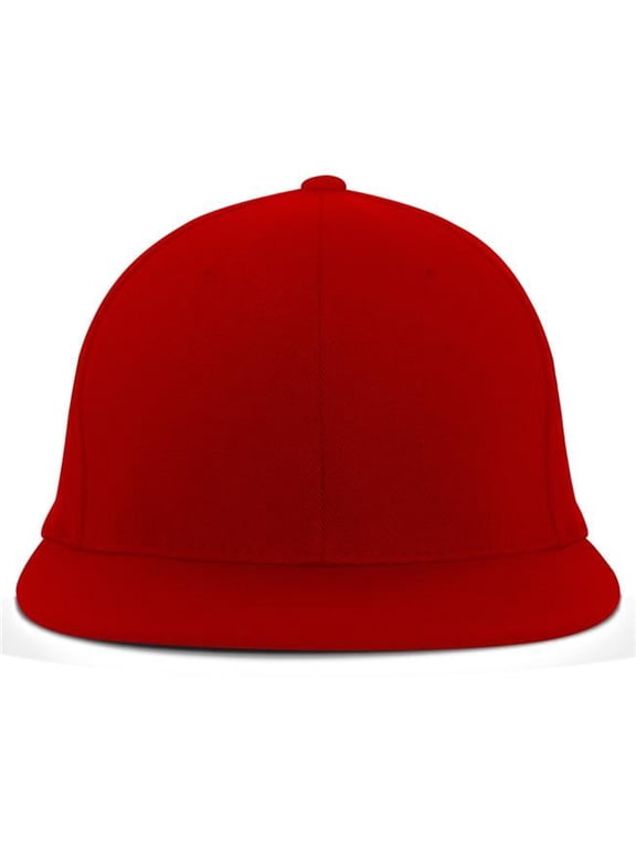 ES811.040.S-M Premium A-C 2 Performance Flexfit Cap, Red - Small & Medium