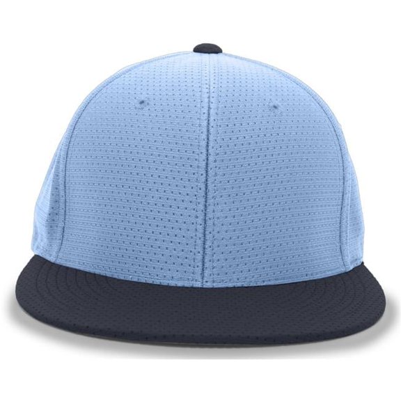 ES818.294.S-M Performance Air Jersey Flexfit Cap, Columbia Blue & Navy - Small & Medium