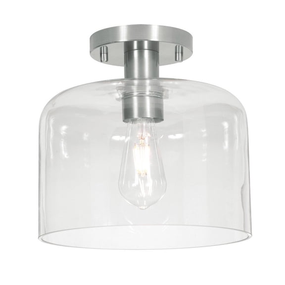 ESAC10MBSN AFX Elsa - 1 Light Flush Mount-9.75 Inch Tall and 10 Inch Wide-Satin Nickel Finish