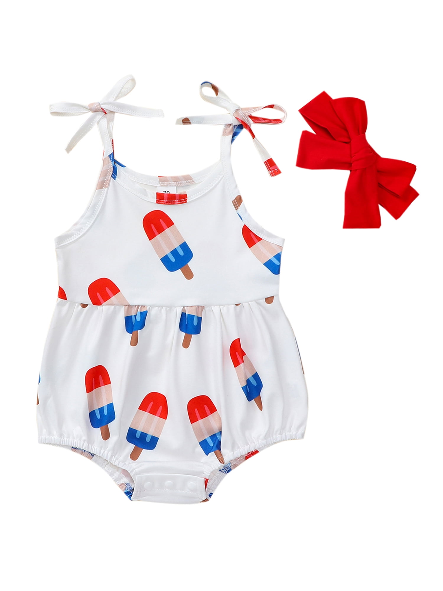 4th of july toddler romper