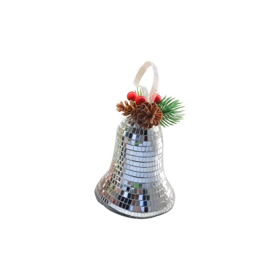 ESASSALY Christmas Bell Vintage Disco Bell Ornaments Tree Hanging Decor