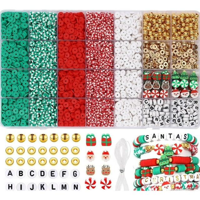 ESASSALY Christmas Bracelet Set Santa Claus DIY Creation Bracelet Kits