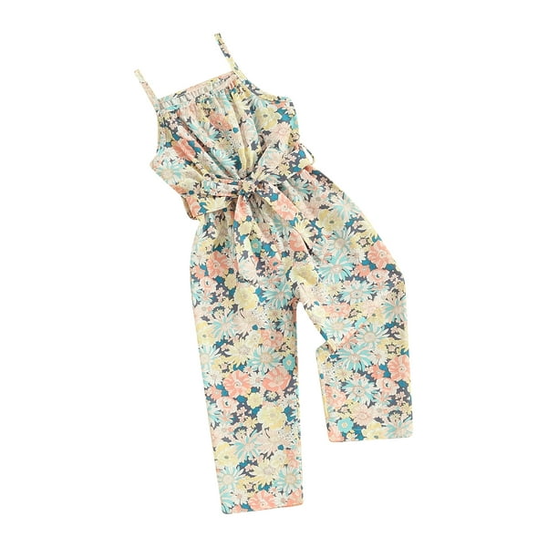 Kids floral jumpsuit sales