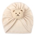 thumbnail image 1 of ESASSALY Turban Hat for Baby Infant Cap Hats Cute Bear Soft Cute Nursery Beanie, 1 of 6