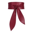 thumbnail image 1 of ESASSALY Women Wide Obi Belt Fashion Waist Wrap Belt Tie Knot Waistband, 1 of 6
