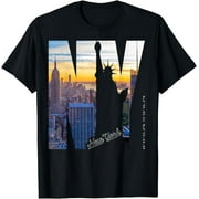 ESB Empire State Building New York City NYC USA Top Rock NY_ T-Shirt Graphic & Letter Print T-Shirt