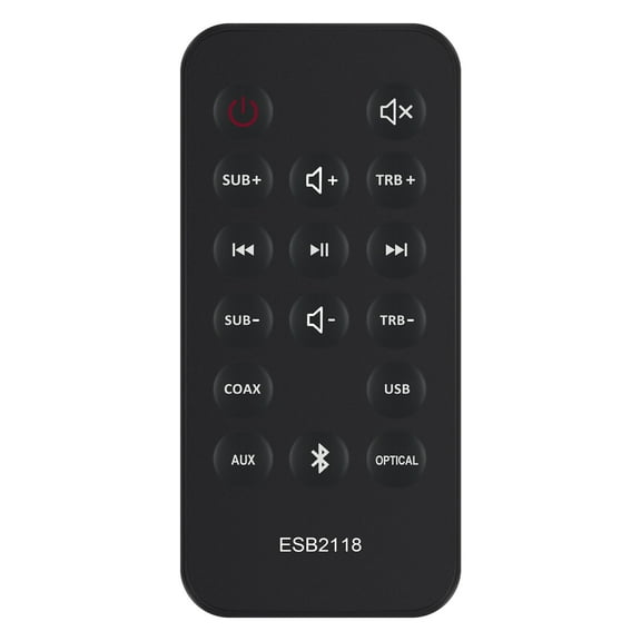 ESB2118 Replacement Remote Control, Fit for Element 2.1 SoundBar ESB2118