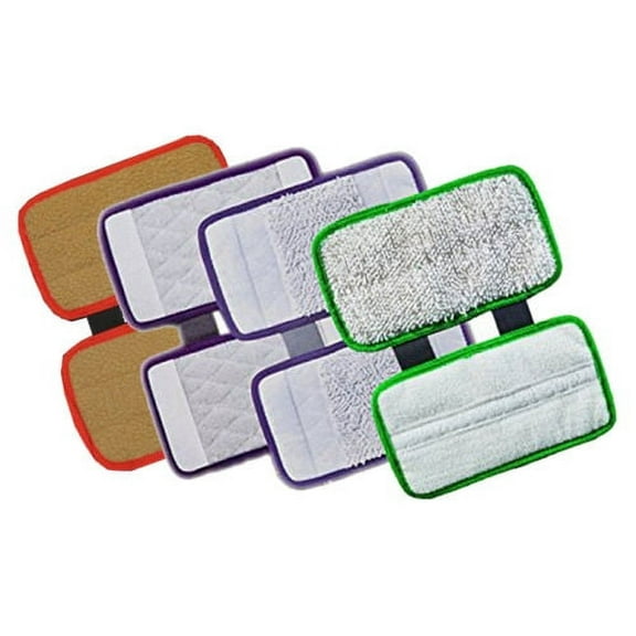 ESC Brand Generic 4pc Pack Replacement Carpet , wood and hard floor polishing pad compatible with Shark Sonic Duo -Model #: P133WSH SP1000 ZZ500 ZZ510 ZZ550 KD400W KD450W P133Model #: P133