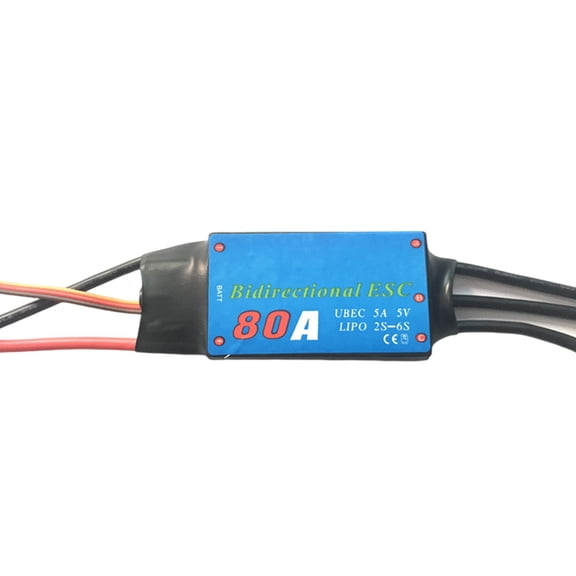 ESC Brushless 20A/30A/40A/50A/60A/80A Bidirectional Power Output Remote Control Vehicle ESC Electronic Speed Controller