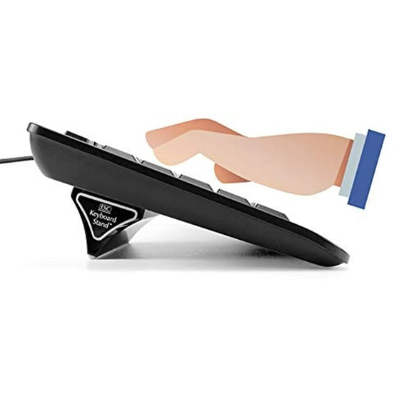 ESC Computer Keyboard and Laptop Stand, 3 Adjustable Ergonomic Angles and Tilt, Two Sizes of Stands Included, Compatible with Most Keyboards, Repositionable Micro Grip Pads