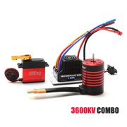 ESC,Esc T Servo 1/10 Car Waterproof Motor 60a Motor Waterproof Motor 3650 Motor Waterproof 60a Esc T Buzhi Hxber Car Motor 1/10 Eryue