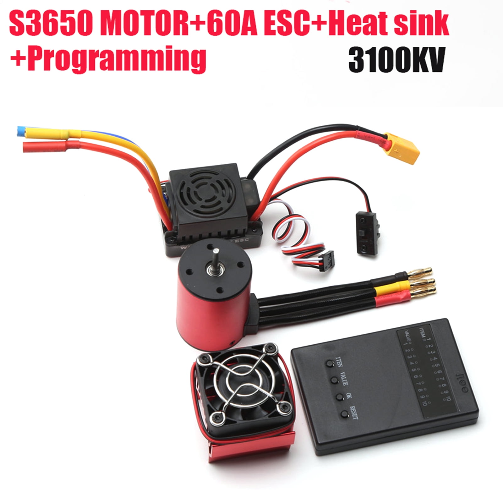 ESC,Esc Xt60 Heat Sink 1/8/1/10 Car 60a Esc Heat Sink 1/8/1/10 S3650 ...