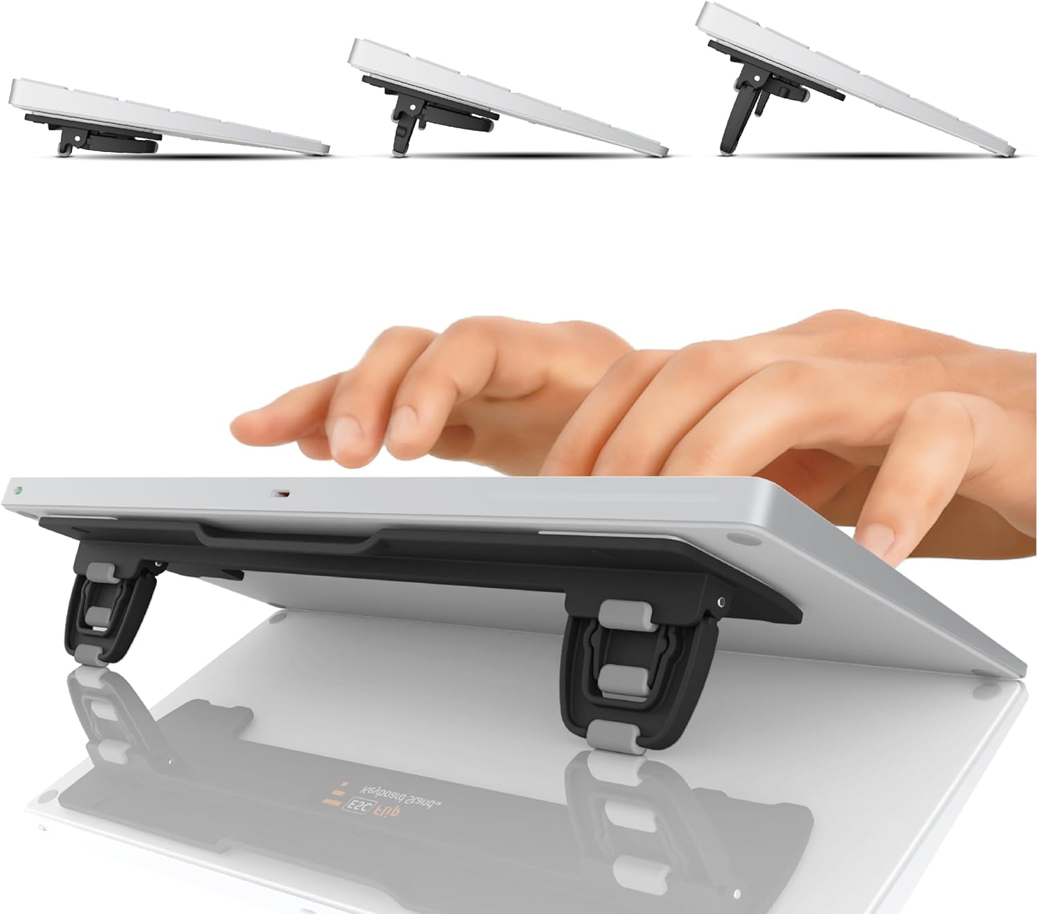 Adjustable Black and Gray Computer Keyboard Stand