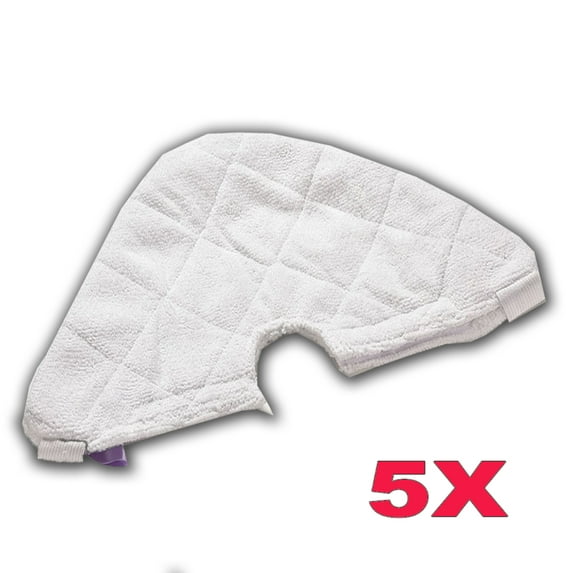 ESC ® Pack of 5 Triangular Sharp Steam Poacket Mop Replacement Pocket Pads For Shark S3501 S3601 S3901 S3801CO 11"x7"