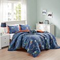 thumbnail image 1 of ESCA Game Boy Navy Blue Reversible Comforter Set with Pillow Shams, Toy Throw Pillow Cushion - Twin Sizes - All Season, 1 of 5