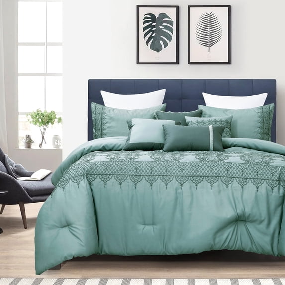 ESCA Linda Luxury 7 Piece Comforter Set Queen