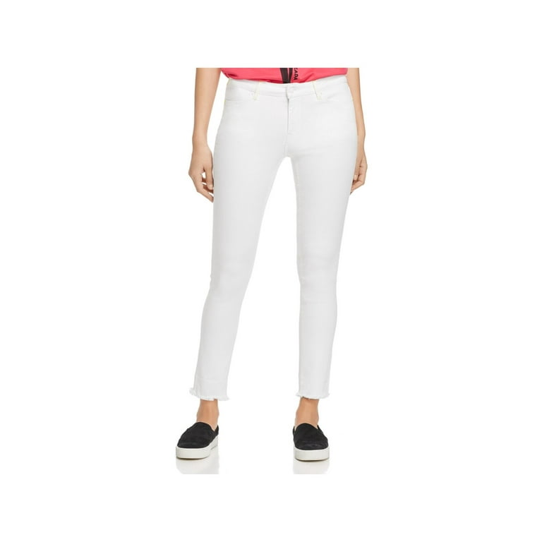 ESCADA SPORT Womens White Cotton Blend Zippered Pocketed Jegging