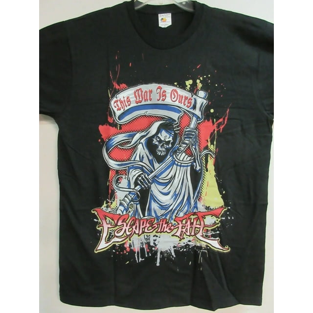 ESCAPE THE FATE OFFICIAL MERCH WAR IS OURS BAND MUSIC T-SHIRT EXTRA LARGE